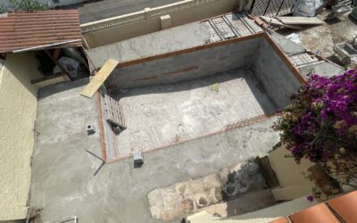 Der Pool ist bald fertig !
